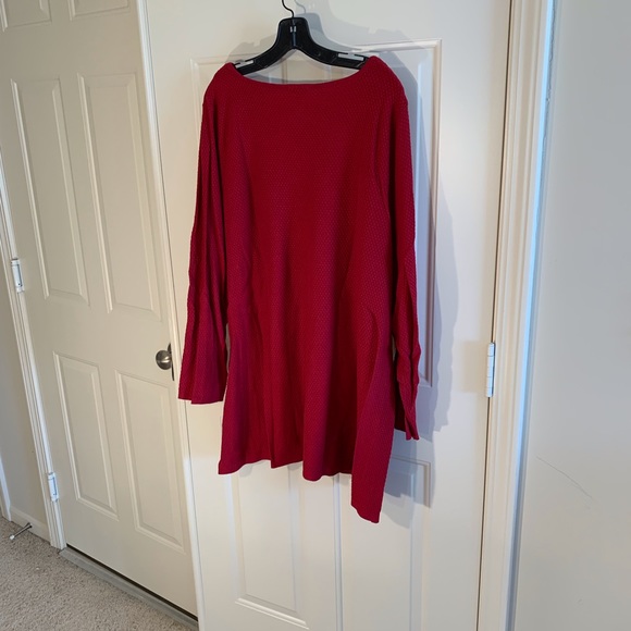 J Jill red tunic sweater - Picture 6 of 6